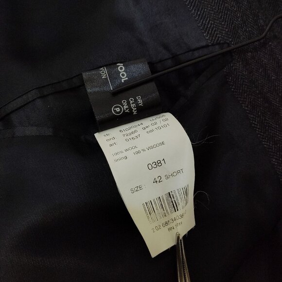 Fenzia 100% Wool Sport Coat Blazer 42 Short S & K Famous Brands Made In Israel - Picture 8 of 9